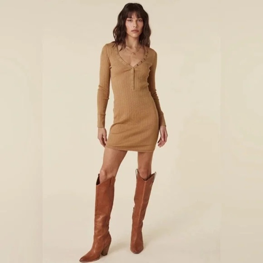 Spell Stella Rib Henley Dress